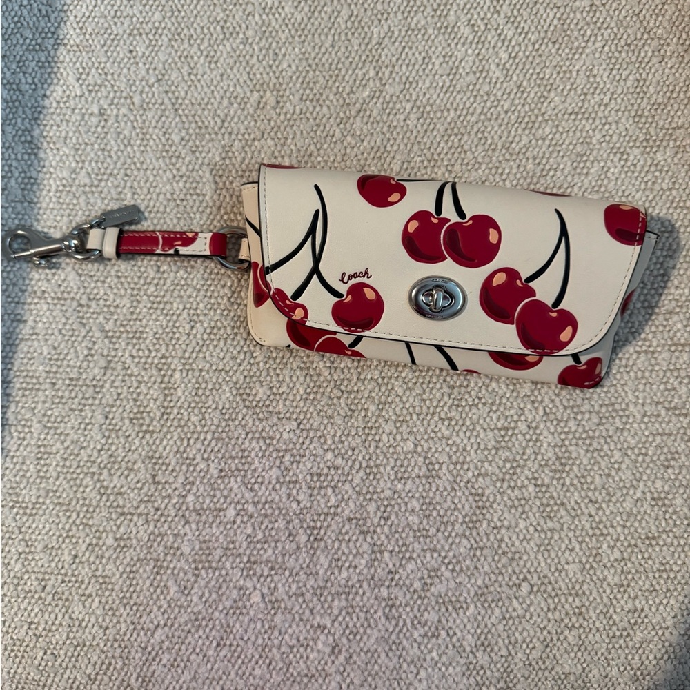 COACH Cherry Print Sunglasses Case